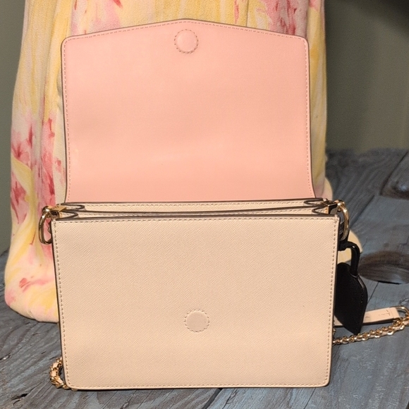 Tory Burch White Crossbody Bag Clean Stylish Leather Career Club Sophisticated - Picture 12 of 16